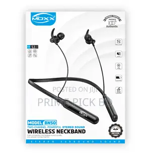 Wireless Neckband Headphone Bn50 Long Battery Stereo Sound