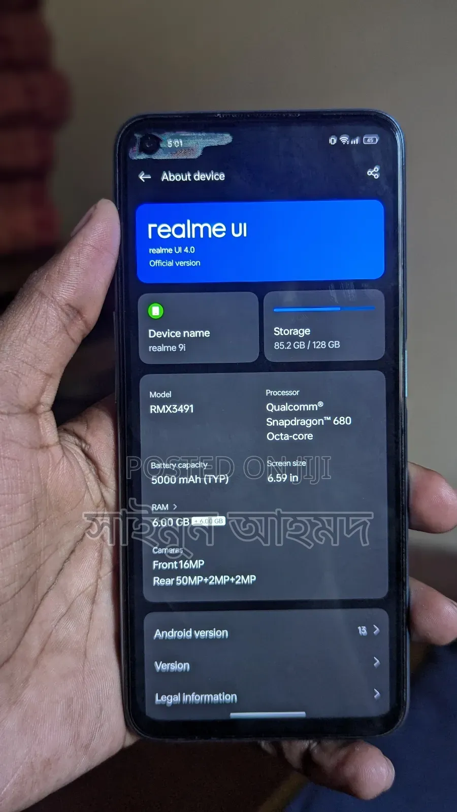 Realme 9i 128 GB Blue