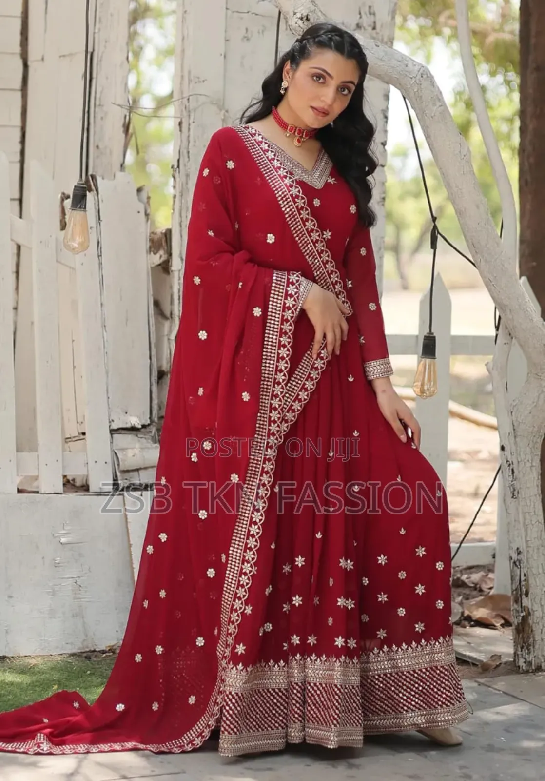 Three Piece Party Gown New Update Collection