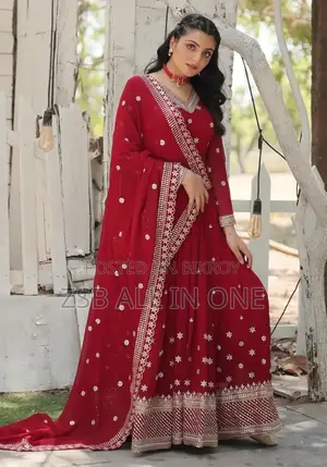 Three Piece Party Gown New Update Collection