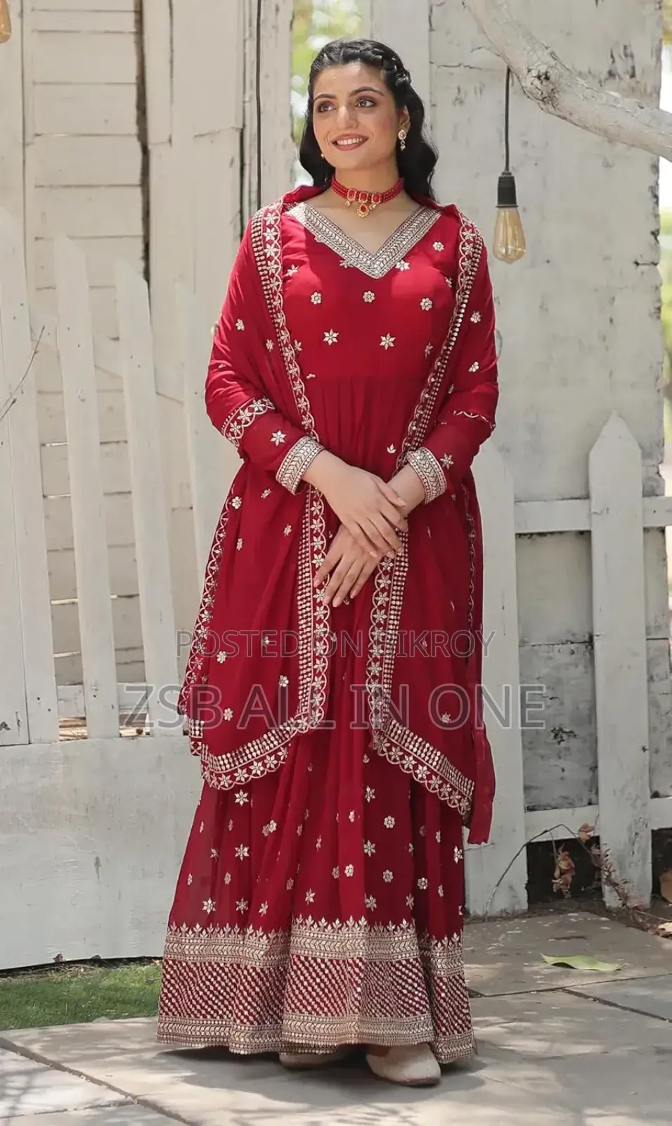 Three Piece Party Gown New Update Collection