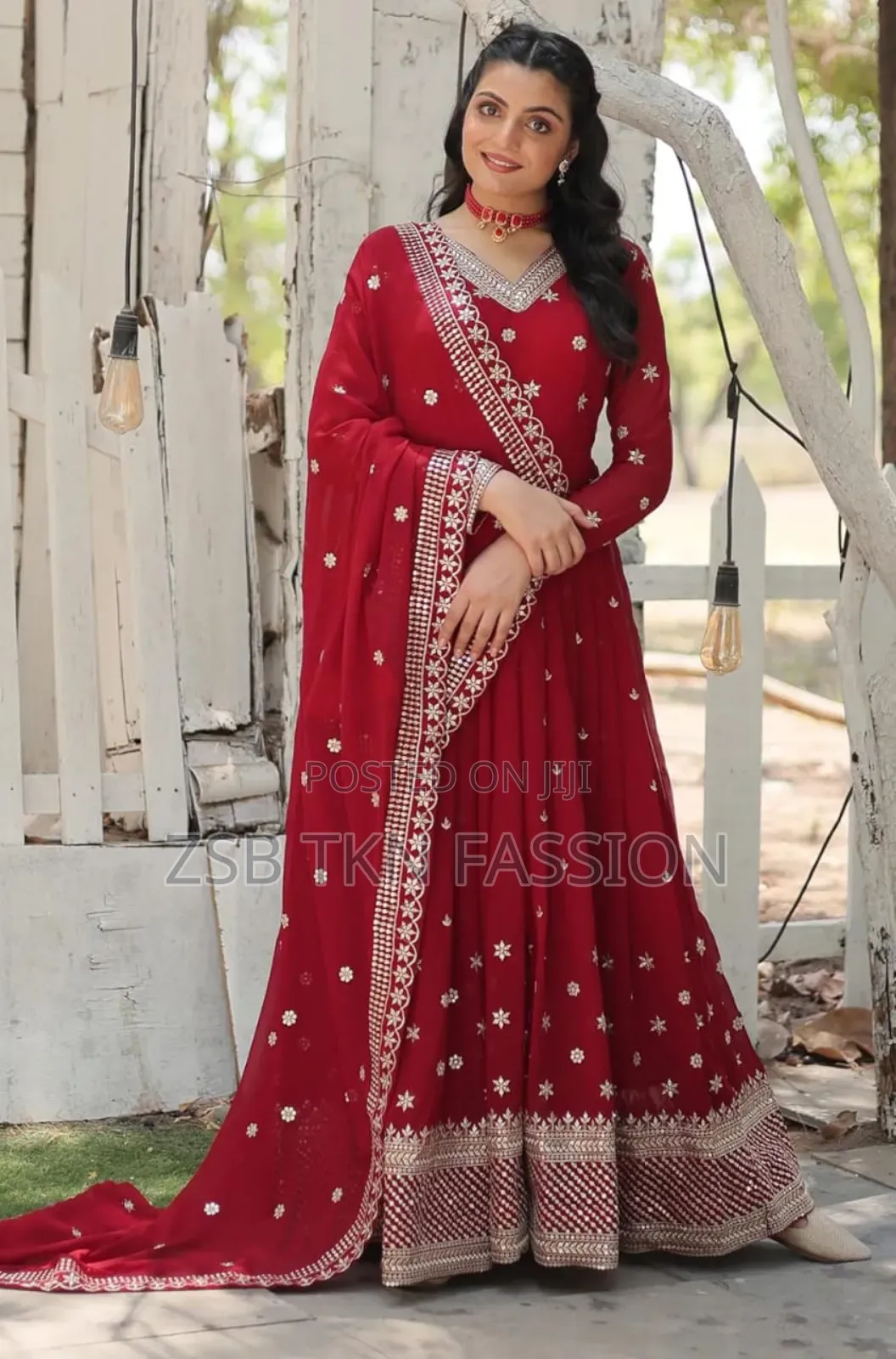 Three Piece Party Gown New Update Collection