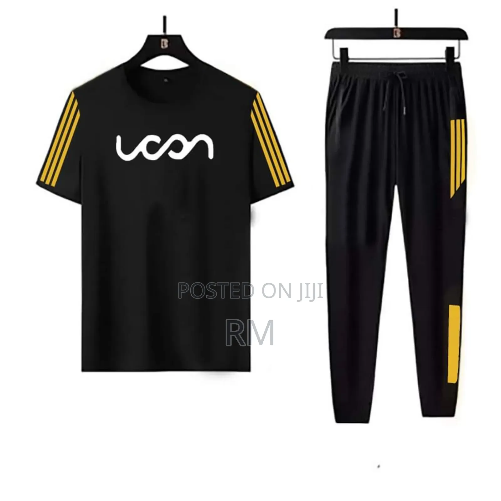 Sportswear Casual O-Neck T-Shirts + Pants Tracksuit Set