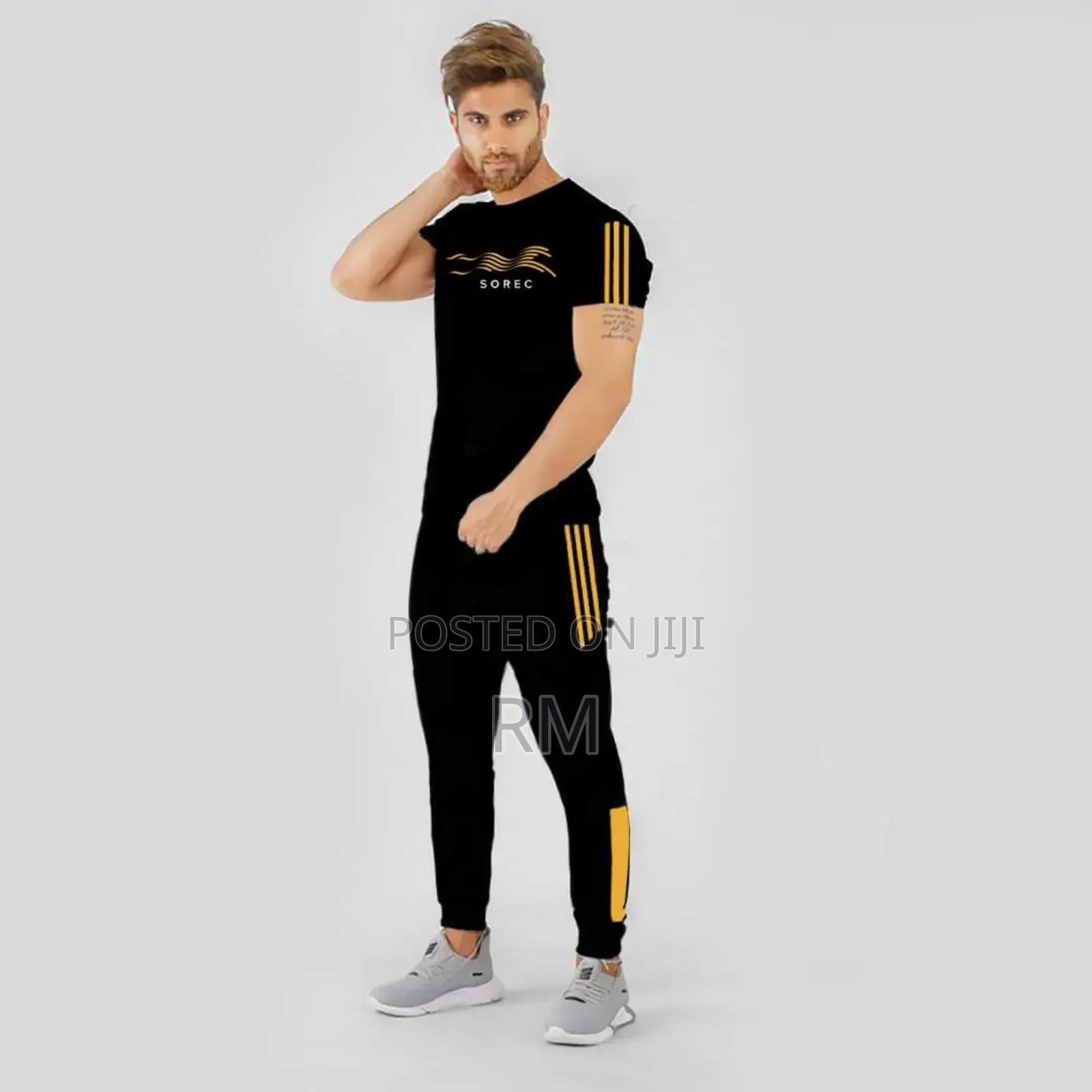 Sportswear Casual O-Neck T-Shirts + Pants Tracksuit Set