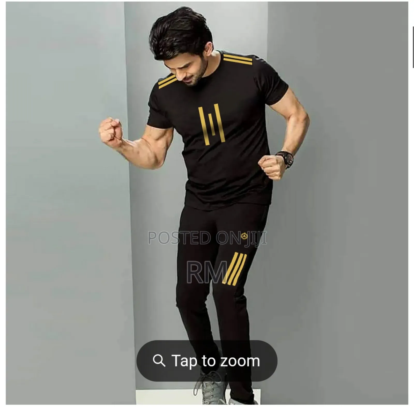 Sportswear Casual O-Neck T-Shirts + Pants Tracksuit Set