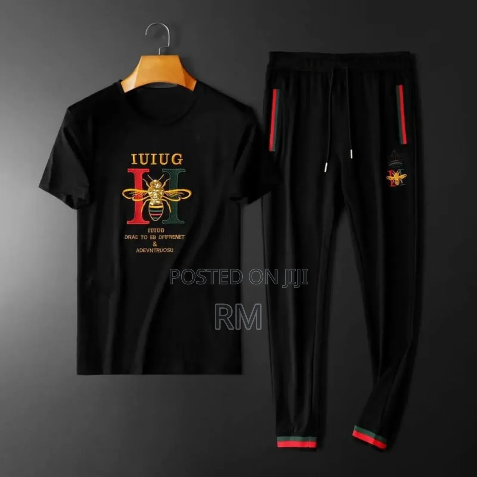 Sportswear Casual O-Neck T-Shirts + Pants Tracksuit Set