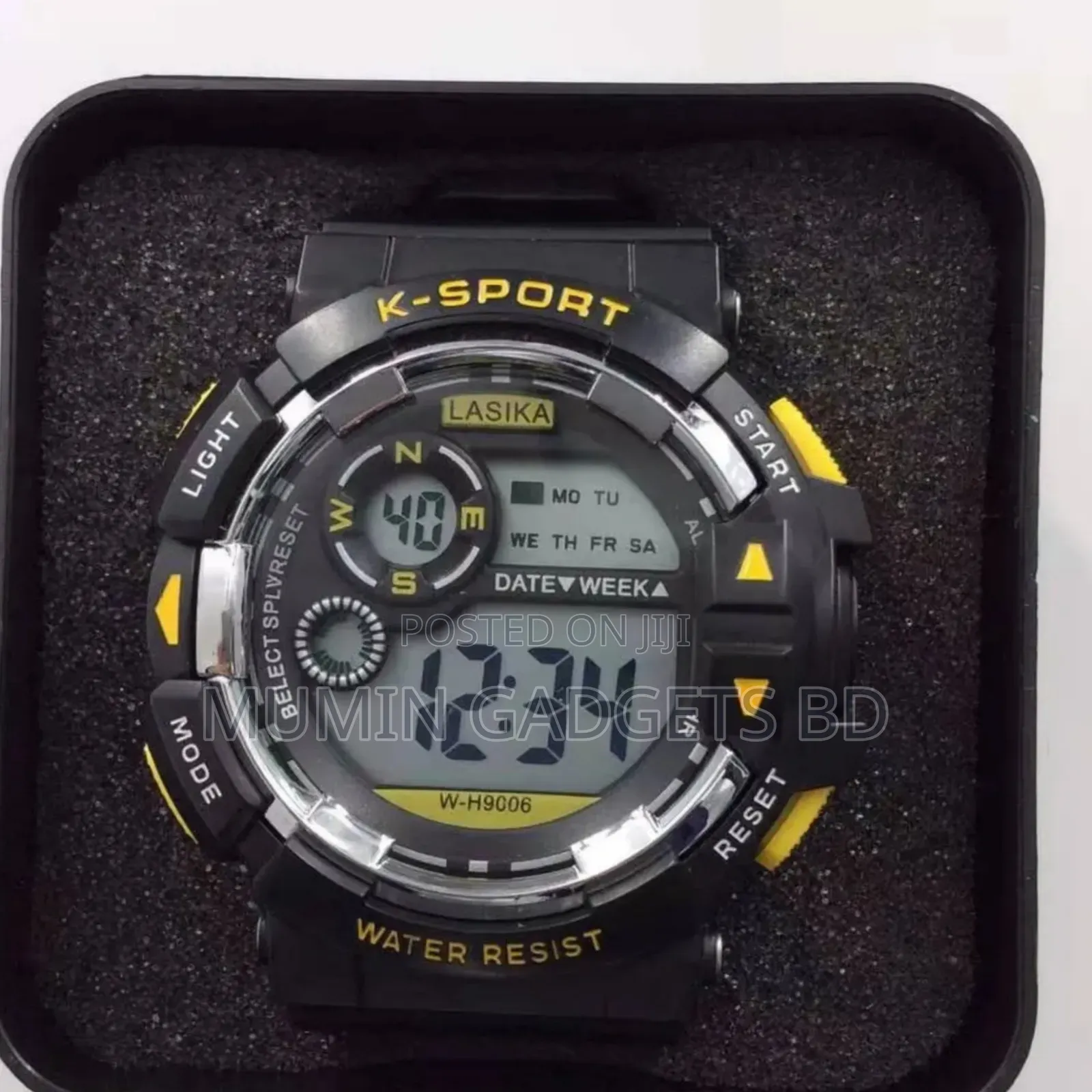 Lasika W-H9006 Waterproof Silicon Digital Watch for Men