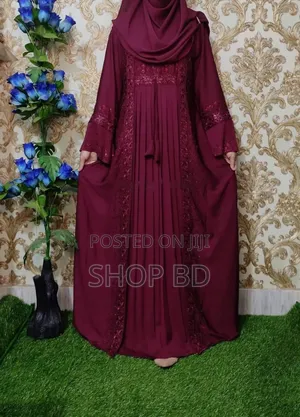 Embroidery Borka With Hijab
