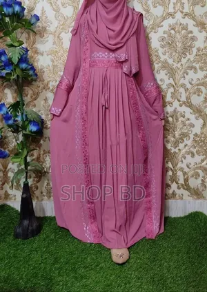 Embroidery Borka With Hijab