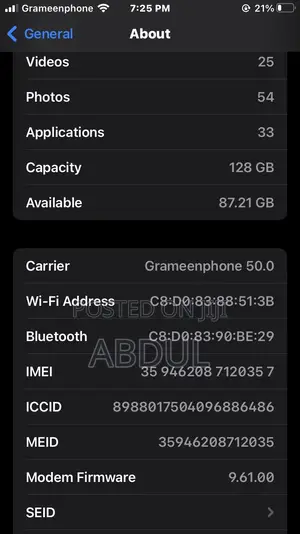Photo - Apple iPhone 7 128 GB Black