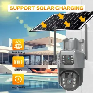 V380 Pro 4g Dual Lens Solar PTZ Ip Camera সৌরবিদ্যুৎ চালিত