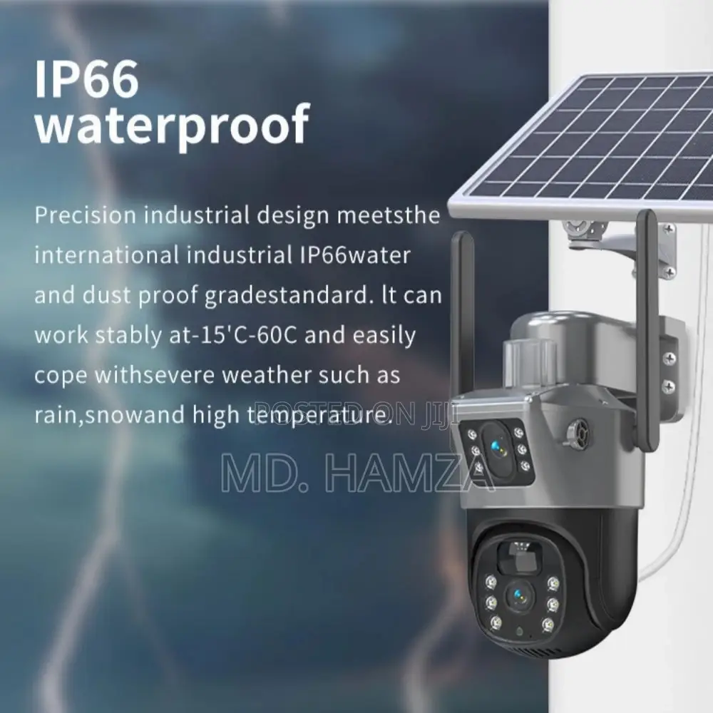 V380 Pro 4g Dual Lens Solar PTZ Ip Camera সৌরবিদ্যুৎ চালিত