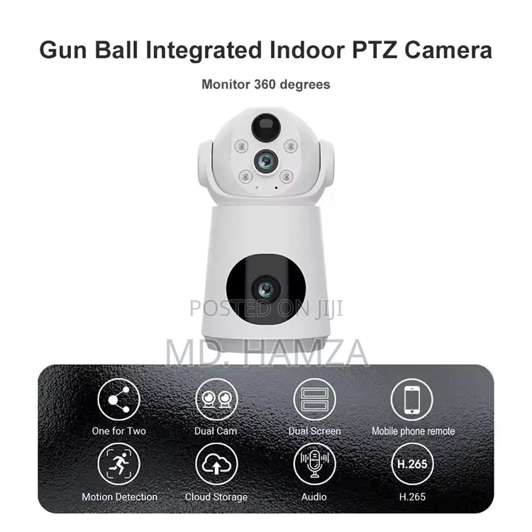 4g 6mp Wireless CCTV Battery Powered Dual Lance Ip Camera