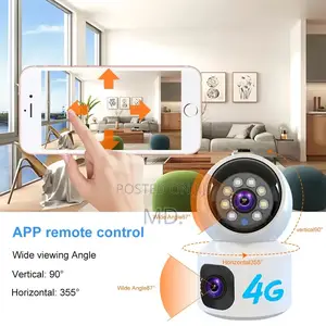 4g Dual Lens Wifi Camera 4mp Hd 1080p Indoor Mini Camera