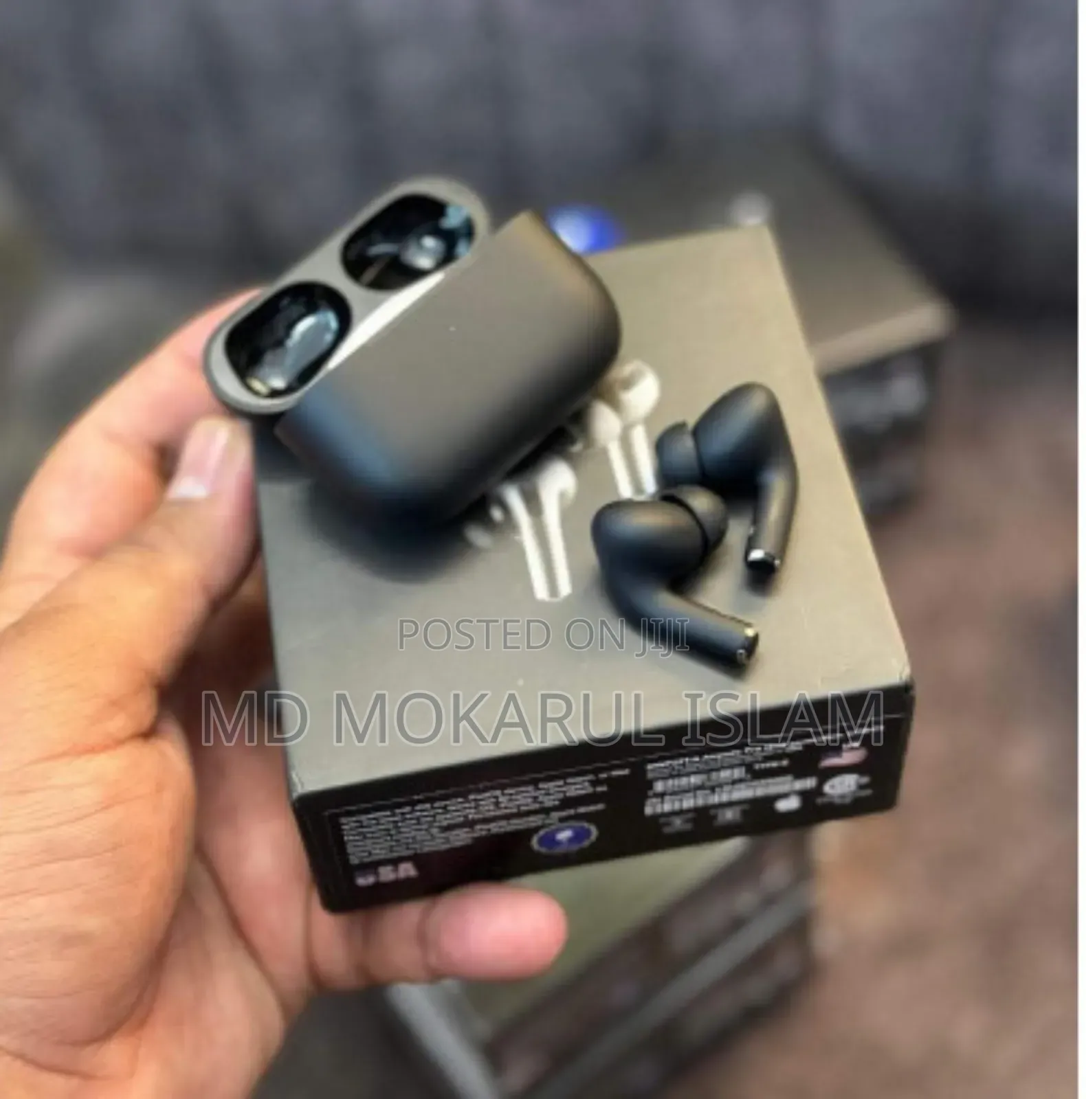 Airpods Pro 2nd Generation (Black) Made in Dubai.