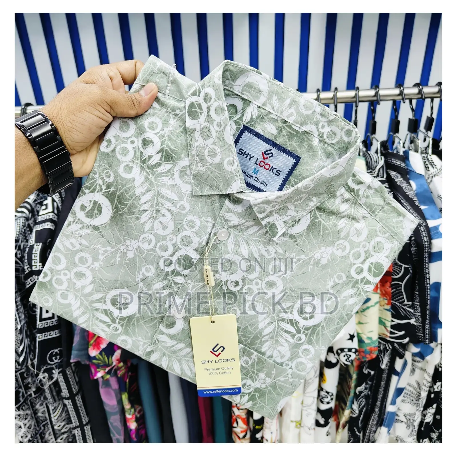 Pure Cotton Half Sleeve Printed Shirt for Men