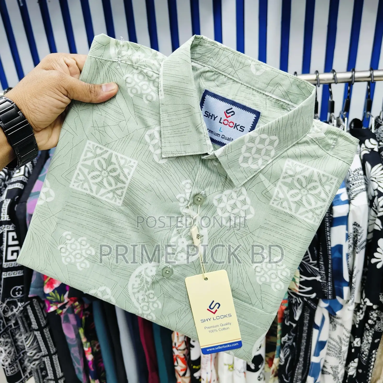 Pure Cotton Half Sleeve Printed Shirt for Men