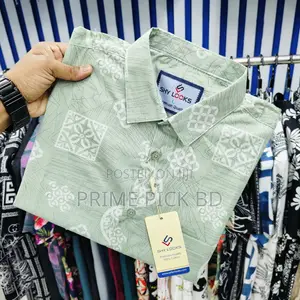 Pure Cotton Half Sleeve Printed Shirt for Men