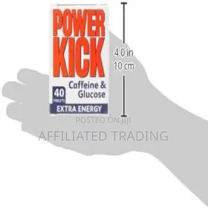 Power Kick Extra Energy Caffeine Glucose Tablets X 40