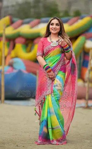 ডিজিটাল প্রিন্ট শাড়ি সাথে ব্লাউজ পিস ২০২৫ কালেকশন