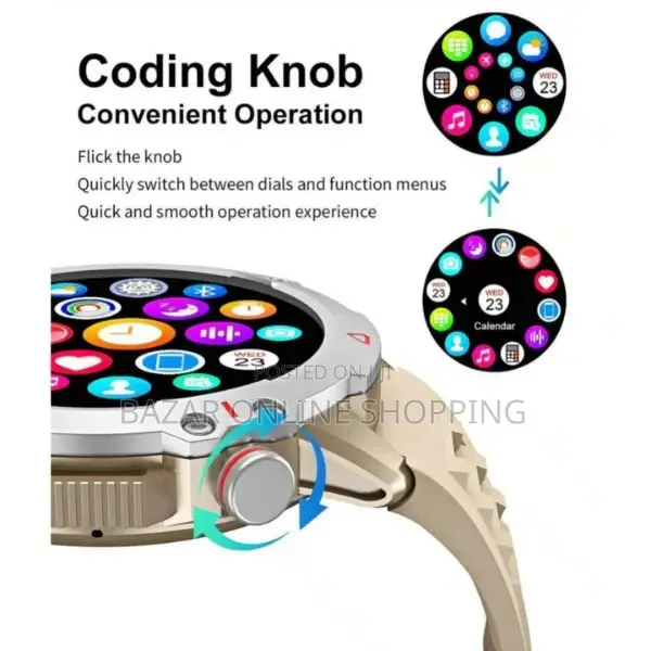 Tf10 Pro Smart Watch in Round Dial With Amoled 1.53 Display