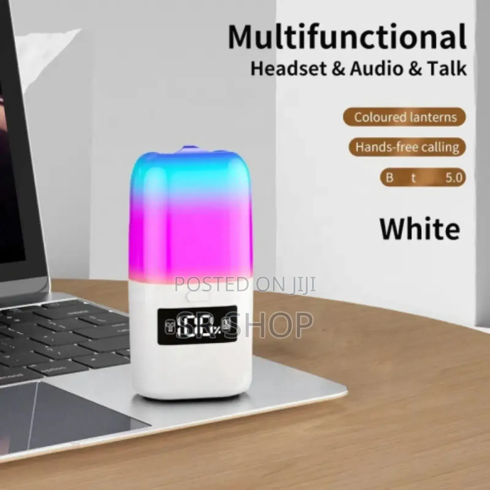 Tf23 Pro Wireless Earphones 2 in 1 Colorful RGB Speaker