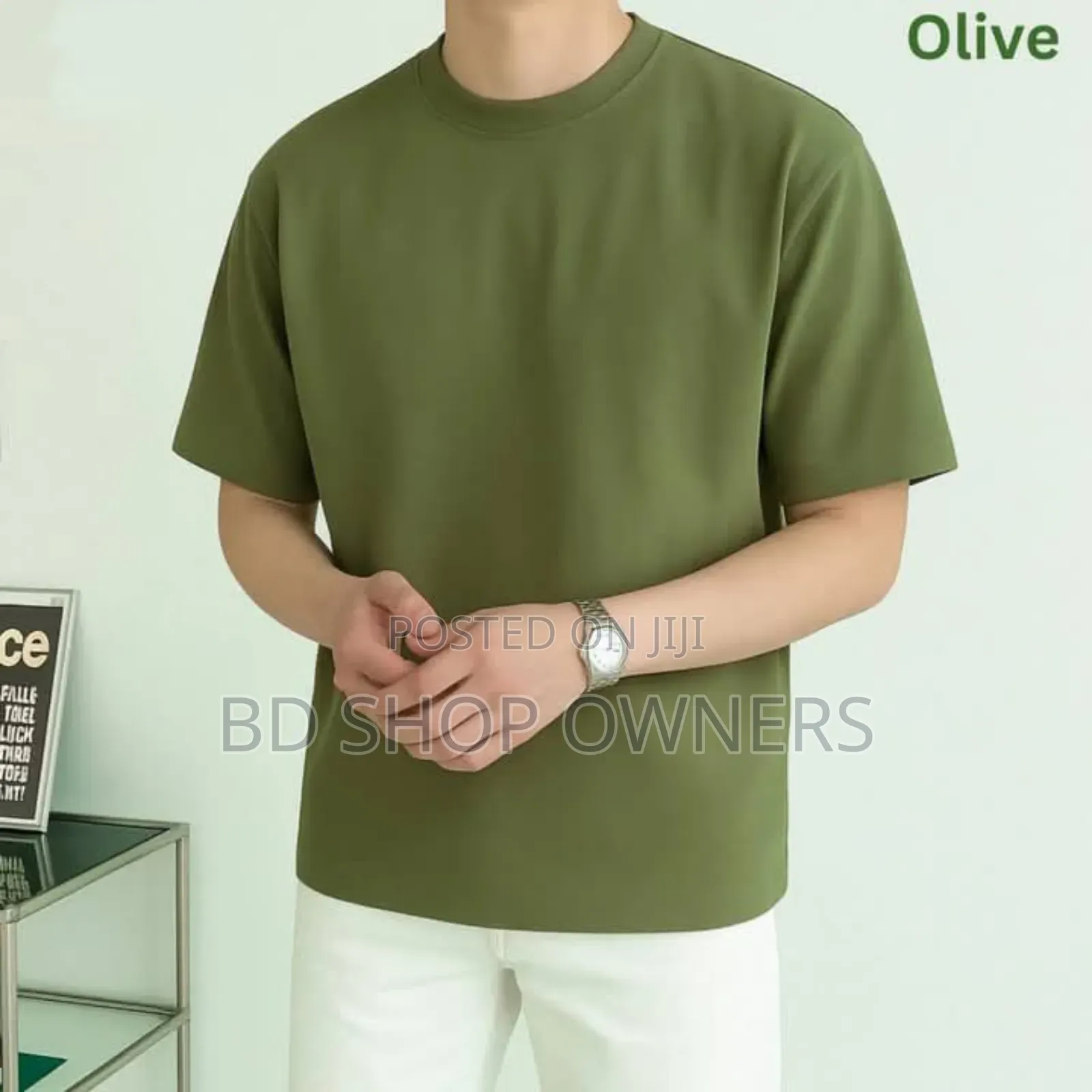 Solid Drop Shoulder Tshirt