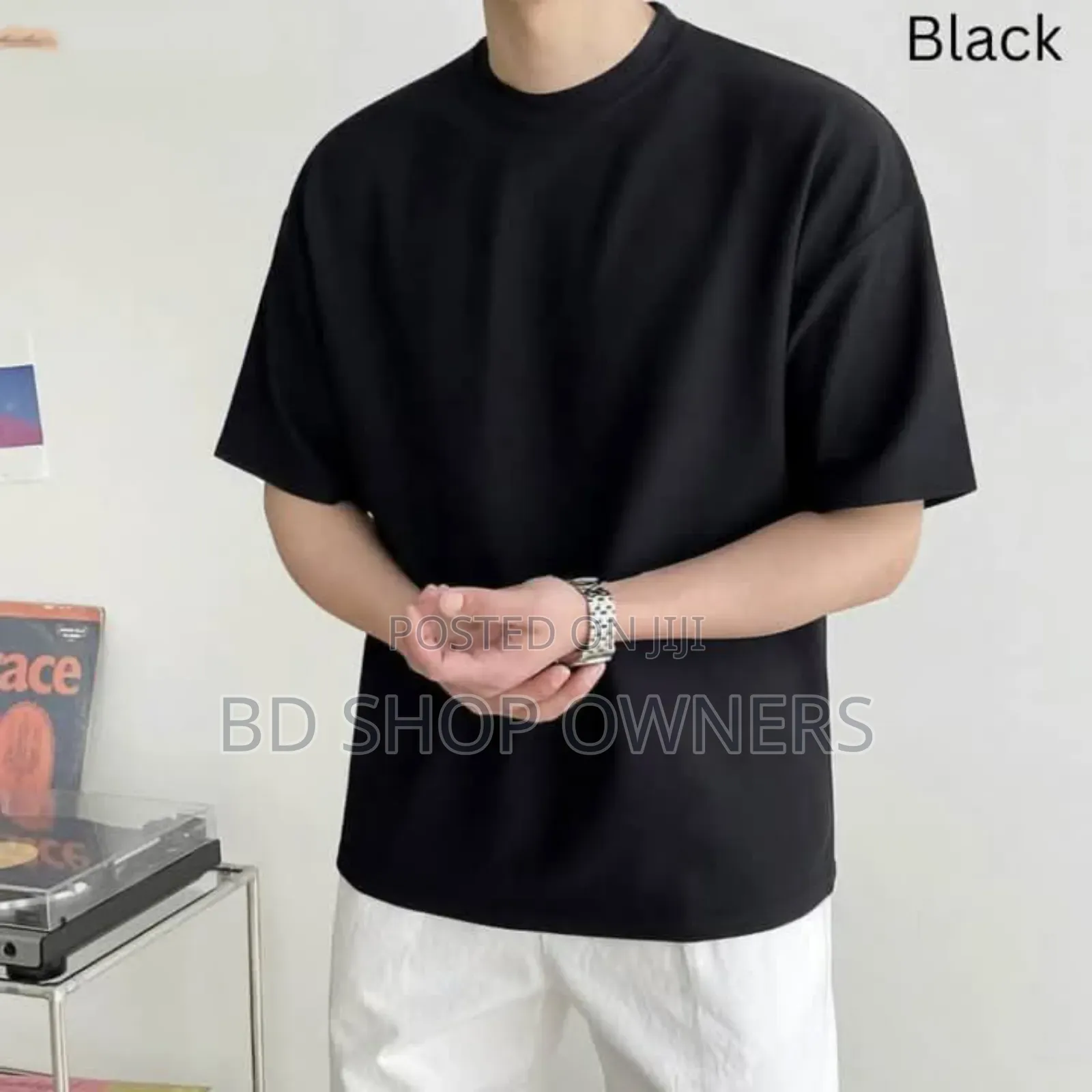 Solid Drop Shoulder Tshirt