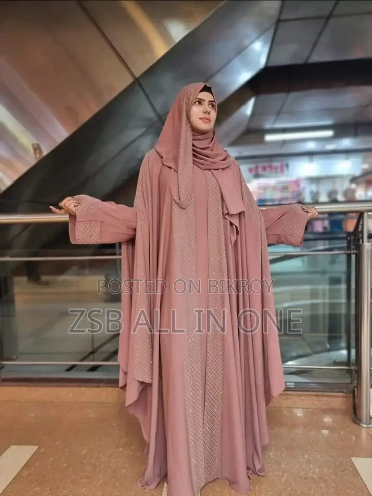 Abhaya Set With Hijab High Quality Borka.