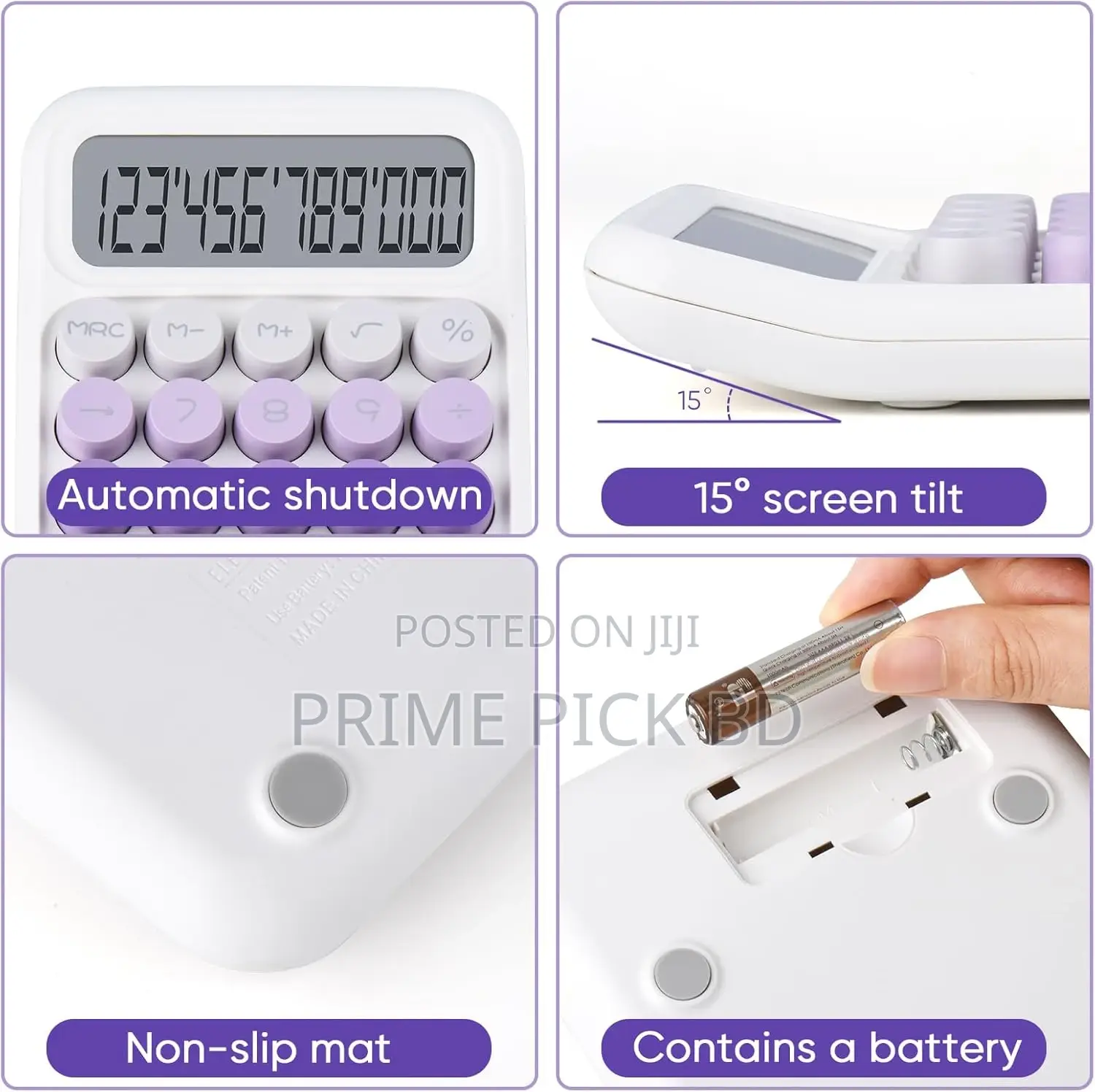 Desktop Calculator 12 Digit – Stylish Gradient Design