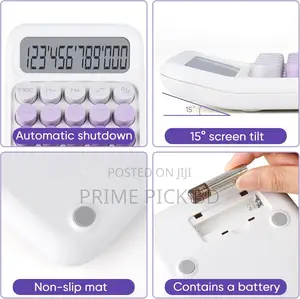 Desktop Calculator 12 Digit – Stylish Gradient Design