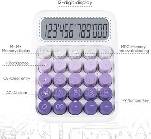 Desktop Calculator 12 Digit – Stylish Gradient Design