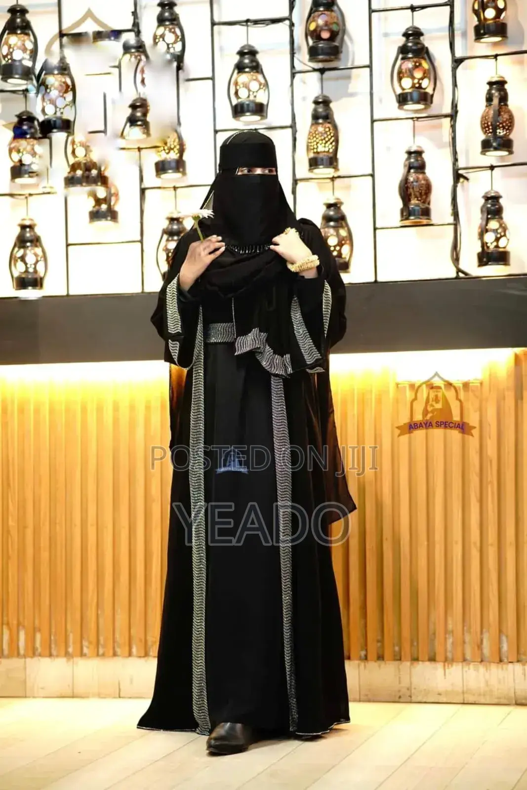 Stone Borka With Hijab