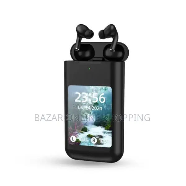 Earbuds and Power Bank With Multimedia Touch Screen