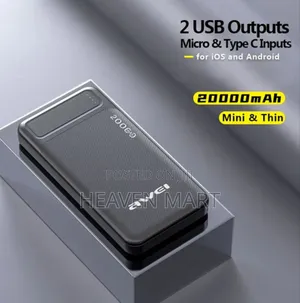 Photo - Awei P6k 20000mah Double Usb Output Power Bank