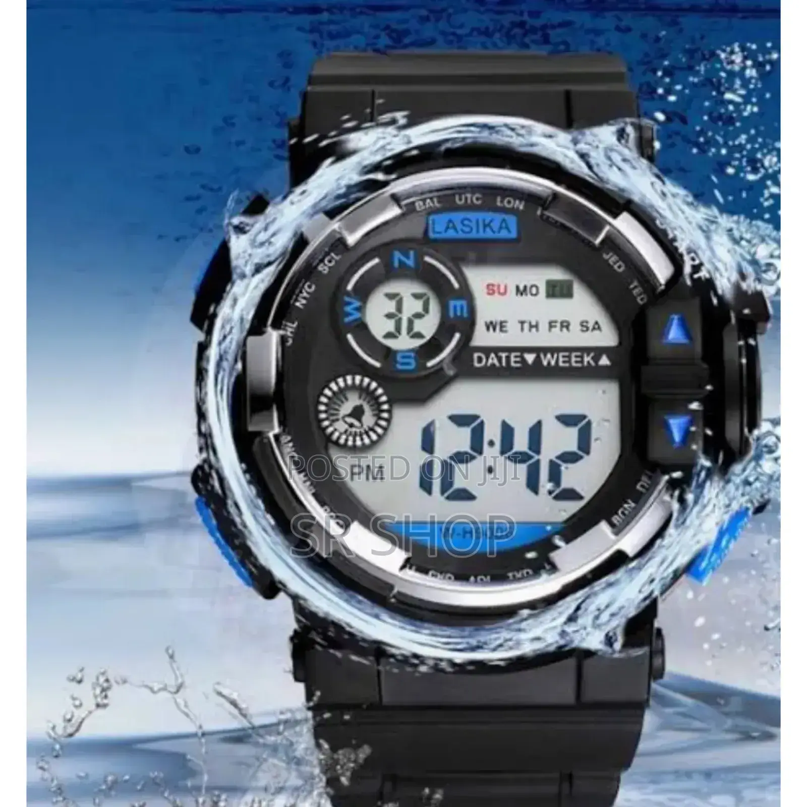 Lasika W-H9006 Water Resistance/ Waterproof Silicon Digital