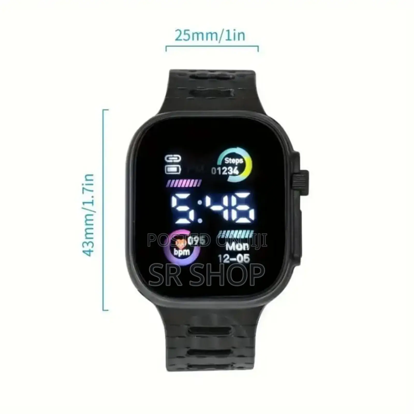 Fashionable Square Led Digital Sports Watch, Led Wrist Watch