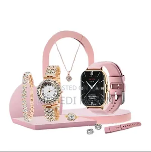 Photo - A 58 Plus Calling Smart Watch With Jewellery Set for Woman