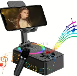 Photo -  Rotating Foldable Cell Phonestand With Bluetooth Speaker
