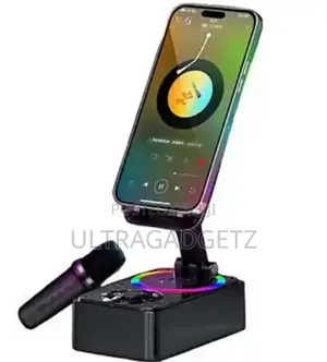  Rotating Foldable Cell Phonestand With Bluetooth Speaker