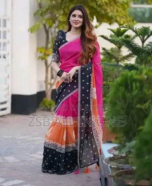 ডিজিটাল প্রিন্ট শাড়ি উইথ ব্লাউজ ২০২৫ আপডেট