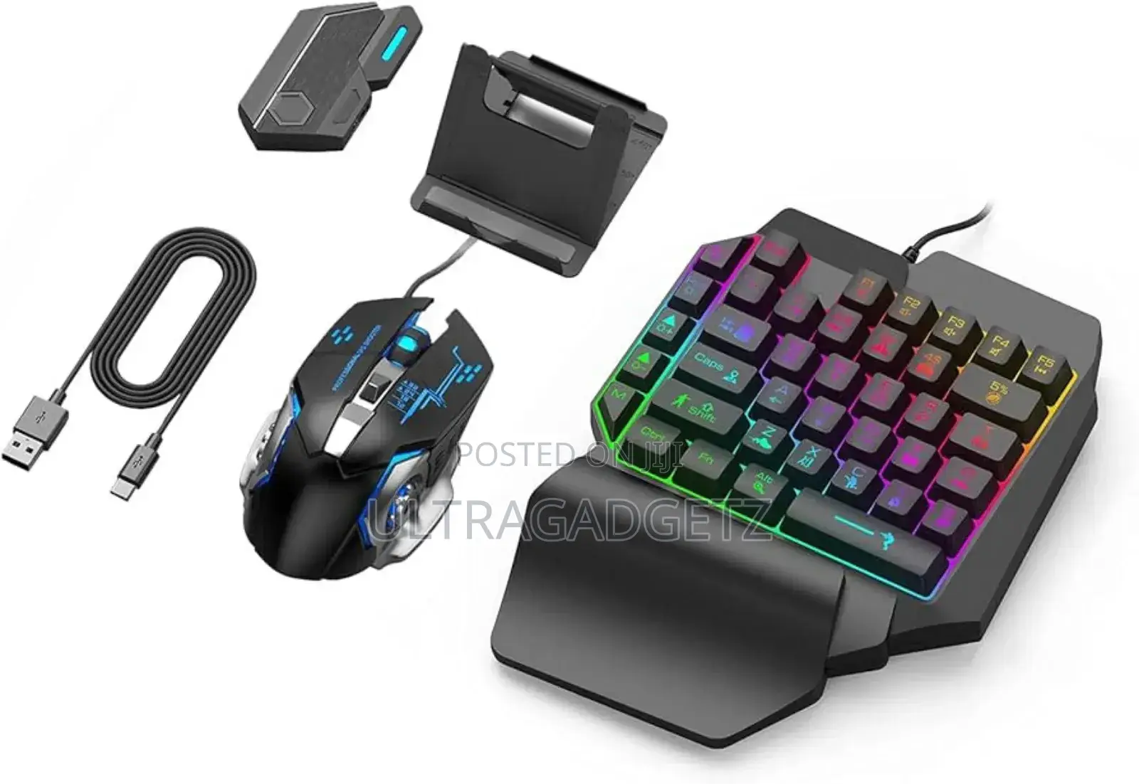 5 In 1 Mobile Game Combo Pack ( Phone Mouse Keyboard)