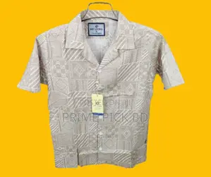 Pure Cotton Half Sleeve Print Shirt for Men