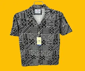 Pure Cotton Half Sleeve Print Shirt for Men