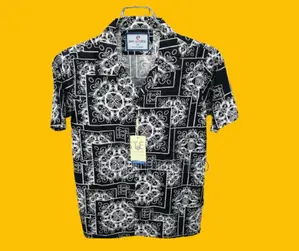 Pure Cotton Half Sleeve Print Shirt for Men