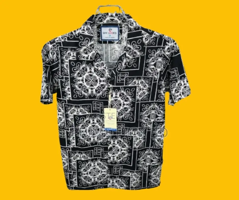 Pure Cotton Half Sleeve Print Shirt for Men