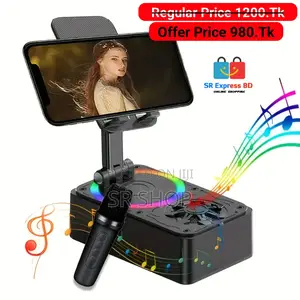 Photo -  Foldable Cell Phone Stand With Bluetooth Speaker