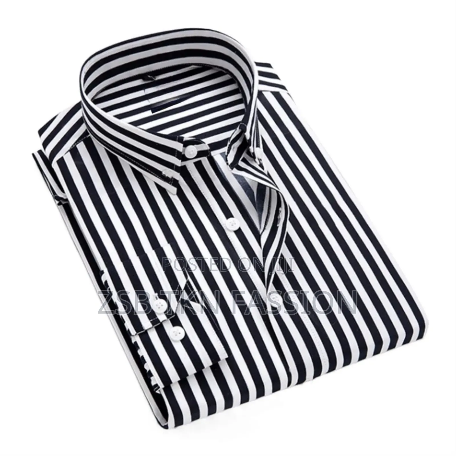 Men's Long Sleeve Stripe Print Shirt