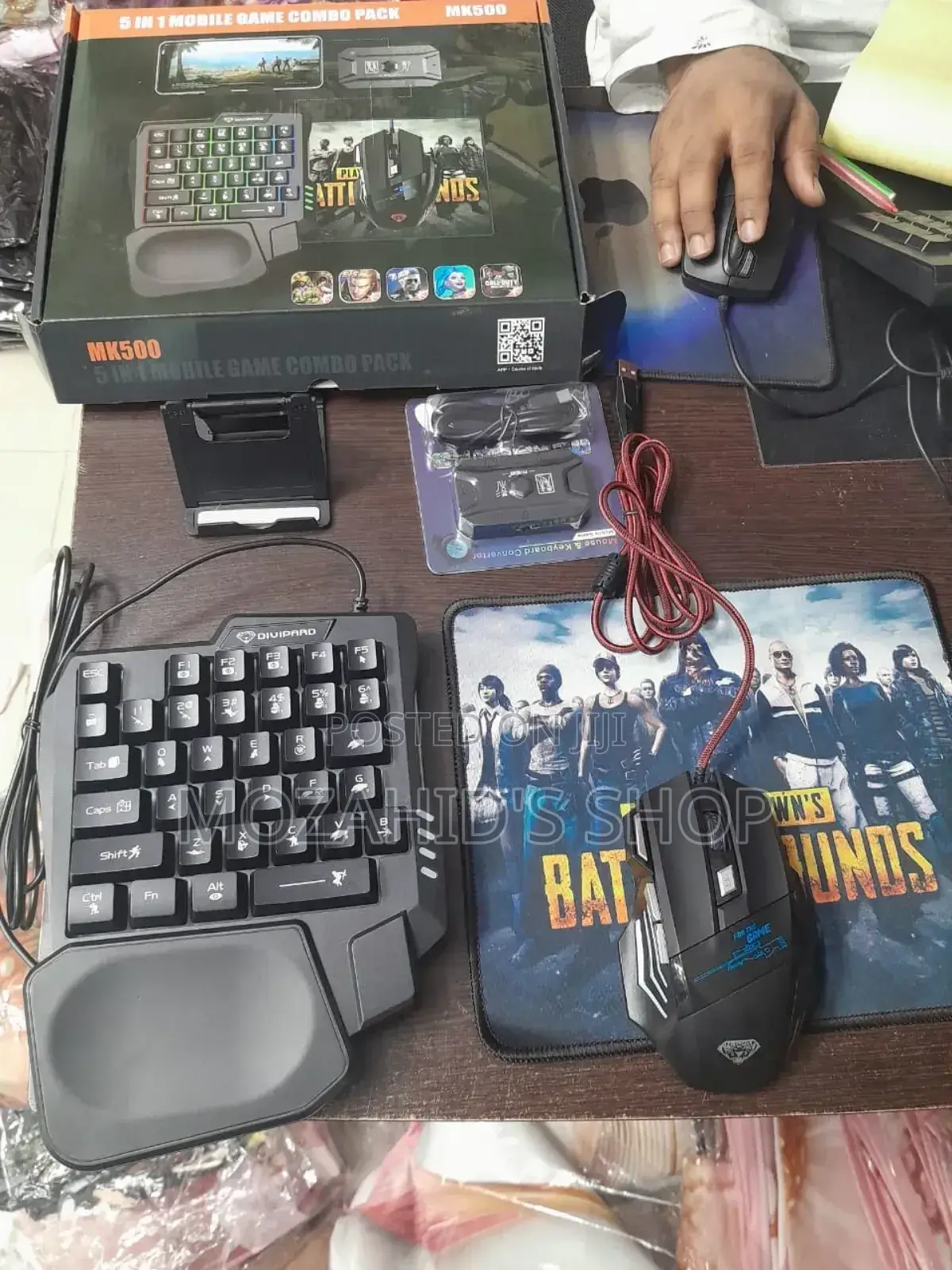 5 in 1 Mobile Game Combo Pack ( Phone Mouse Keyboard)