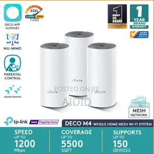 Photo - Tp-Link Deco M4 Ac1200 Whole Home Mesh Router Wi-Fi System